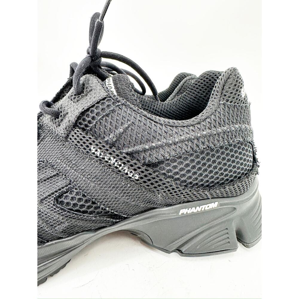 Balenciaga Phantom Black Mesh Lace Up Low Top Sneakers Size 46 - Picture 3 of 11